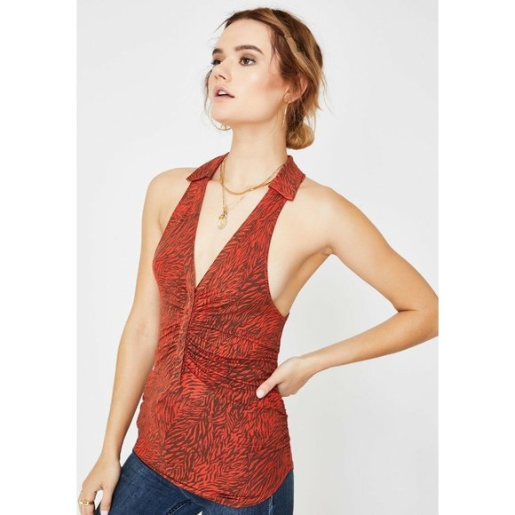 Free People Tops - NEW Free People Coco Print Tank Top Women's SZ XS